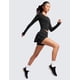 thumbnail image 5 of Shorts CRZ YOGA Dolphin para correr de tiro alto negro M, 5 of 5