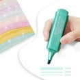 thumbnail image 3 of Meiiso Glitter Highlighter, Chisel Point, Sparkly Markerd, Cheap Multiple Color Combinations, 6 Count, 3 of 7