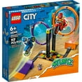 thumbnail image 3 of LEGO City Stuntz Spinning Stunt Challenge 60360 - 1 or 2 Player Tournaments with Flywheel-Powered Motorcycle Toys, Features 2 Minifigures and Ramps, Fun Gift Set Idea for Boys, Girls, or Kids Ages 6+, 3 of 8