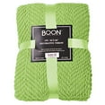 thumbnail image 4 of Home Soft Things Knitted Tweed Throw Couch Cover Blanket, 50 x 60, Lettuce Green, 4 of 5