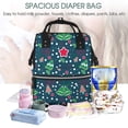 thumbnail image 5 of Balery Christmas Mummy Backpack - Waterproof Twill Canvas, Large Capacity Diaper Bag with Multiple Pockets and Adjustable Straps, 5 of 6