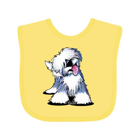 Inktastic Old English Sheepdog Boys or Girls Baby Bib