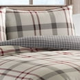 thumbnail image 2 of Eddie Bauer Plaid Cotton Plain Weave Comforter Sets, Twin, Gray, 2 of 3