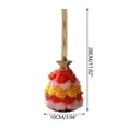 thumbnail image 1 of Adorno navideño de peluche tejido con estrellas en la parte superior, pieza decorativa festiva y encantadora., 1 of 5