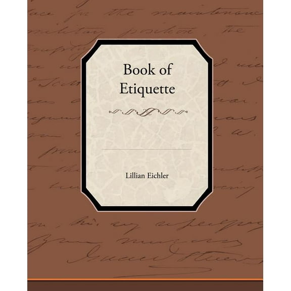 Book of Etiquette (Paperback)
