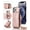 Rose Gold, variant on PU Leather Crossbody Phone Case for iPhone 15 Pro Max with Removable Shoulder Strap and Card Holder Wallet