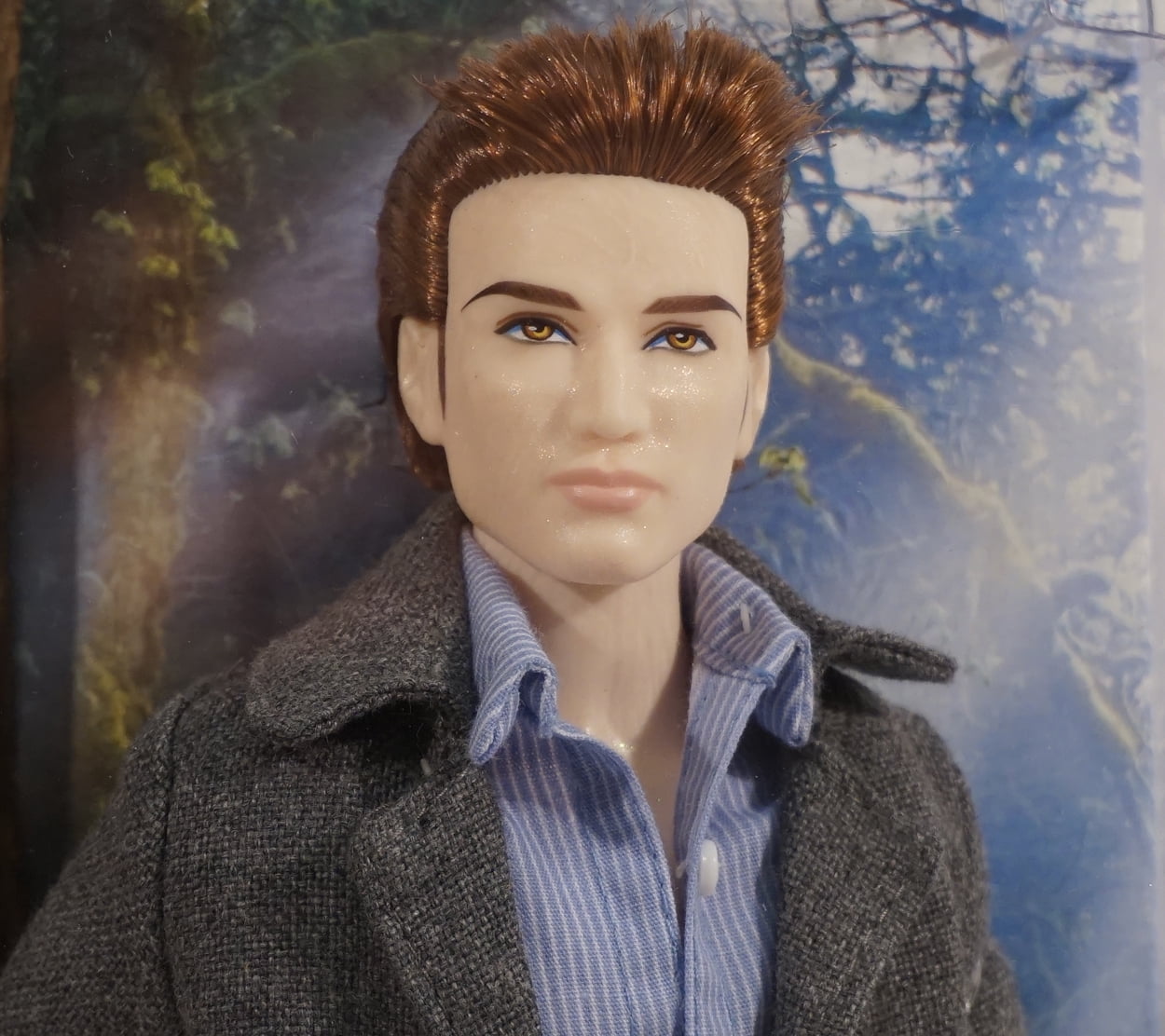 Badly Damaged Box - Twilight Saga Edward ~ Pink Label Barbie Collector Doll ~ New in Box