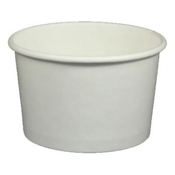 3 oz. White Paper Ice Cream/Frozen Dessert Cup - 1000 ct