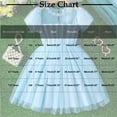 thumbnail image 2 of Girls Summer Tutu Dress Ruffle Short Sleeve Fluffy Party Tulle Dress Party Holiday Dresses Clothes for Kids 4-8Y, 2 of 7