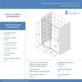 thumbnail image 5 of Dreamline SDVH48W760VXX06 Sapphire-V 76" High X 48" Wide Bypass Semi Frameless Shower Door, 5 of 5