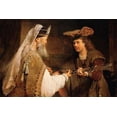 thumbnail image 2 of de Gelder, Aert 24x17 Gold Ornate Wood Framed with Double Matting Museum Art Print Titled - Ahimelech Giving the Sword of Goliath to David, 2 of 4