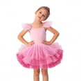 thumbnail image 5 of EnJoCho Girls Tutu Dress Ruffl𝖾 Sleeveless Gradient Tulle Toddler Elastic Smoc𝗄ed Wedding Puffy Dresses Summer Cute Princess Outfit Toddler Skater Dress Casual, 5 of 5
