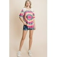 thumbnail image 3 of French Terry Casual Mini Bubble Sleeves Tunic Top, 3 of 5