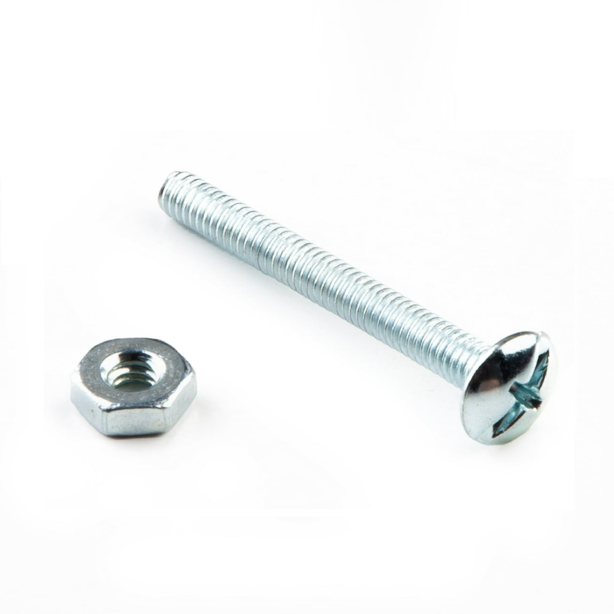 (5 pack) Hillman Machine Screws, 10-24 x 1-1/2", Steel, Zinc, Interior, Phillips, Silver, 7 sets