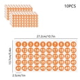 thumbnail image 3 of CNKOO Small Number Stickers  10 Sheets Colourful Number Stickers 1-50 Self Adhesive Round Numbered Stickers Label Sticker for Office Storage Inventory Classification Boxes, 3 of 6