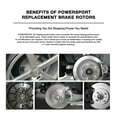 thumbnail image 5 of PowerSport Front Brakes and Rotors Kit |Front Brake Pads| Brake Rotors and Pads| Ceramic Brake Pads and Rotors |fits 2012-2018 Audi A6, A6 Quattro, A7, A8 Quattro, 5 of 7