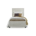 thumbnail image 4 of Camaflexi Baja Platform Bed, Solid Pine Wooden Bed Frame, Twin, Shabby White 100% Solid Wood, 4 of 8