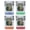 Multicolor (4-Pack), variant on Kuala Lumpur Malaysia Vintage Design Souvenir 2 oz Square Shot Glass – Green