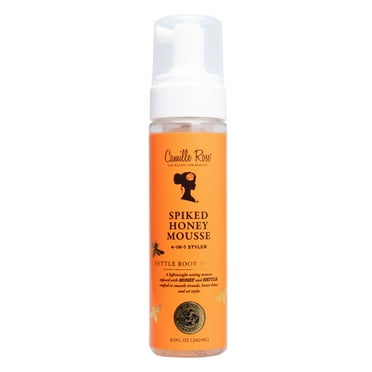 Camille Rose Spiked Honey Hydrate & Shine Hair Styling Mousse with Honey & Nettle Root, 8oz