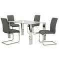 thumbnail image 2 of Chaise similicuir/Chrome(ensemble de 2) gris, 2 of 5