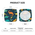 thumbnail image 6 of Easygdp Hand Drawn Seamless Square Chair Cushion Cover Stretch Chair Seat Covers Removable Washable for Hotel, Bedroom, Office, 6 of 9