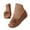 Brown, variant on Womens Wedge Sandals 2026 Summer Flower Dressy Flat Open Toe Platform Shoes Casual Boho Slip on Beach Walking Sandals with Arch Support for Women Comfortable Wide Width