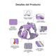 thumbnail image 5 of Pechera Arnés Con Correa Para Perro Talla XS Malubero Morado, 5 of 5