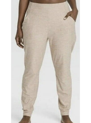  All in Motion Women's Lined Woven Joggers (as1, Alpha, x_l,  Regular, Regular, Cream) : Clothing, Shoes & Jewelry