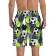 thumbnail image 3 of Kdxio Football Pattern Mens Casual Shorts - Drawstring Summer Beach Sports Shorts for Men, 3 of 9