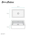 thumbnail image 3 of Voltaire 17 Rectangle Ceramic Vessel Sink, 3 of 11