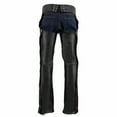 thumbnail image 2 of Milwaukee Leather Chaps for Men's Black Premium Leather - Classic Jean Style Pockets Motorcycle Chap - SH1101TALL XS-Tall, 2 of 6
