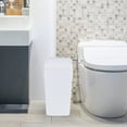 thumbnail image 7 of Tyminin White 4.2 Gallon Plastic Trash Bin with Swing Lid, Swing-Top Garbage Can, Set of 3, 7 of 7
