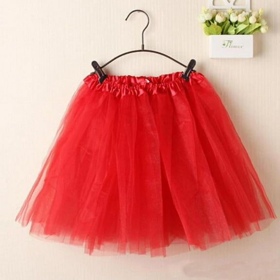 Babysbule Women Skirts Women Ballet Tutu Layered Organza Lace Mini Skirt RD
