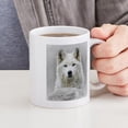 thumbnail image 4 of CafePress - White Wolf Mug - 11 oz Ceramic Mug - Novelty Coffee Tea Cup, 4 of 4