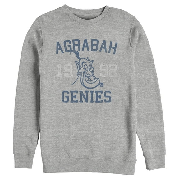 Men's Aladdin Genie Sport Team  Sweatshirt Athletic Heather 2X Large