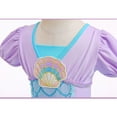 thumbnail image 4 of HWJAD Little Girl's Puff Sleeve Ballet Dance Dress 3-9Y Kids Bodysuit Tutu Tulle Skirts Birthday Princess Dresses, 4 of 9
