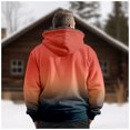 thumbnail image 4 of Njoeus Hoodies for Men Heavy-weight Fleeces Lined Sweatshirt, Men's Full Zip Up Warm Thicken Sherpas Jacket Hooded (Gradient Style) S-6XL Big & Tall Sizes, 4 of 7