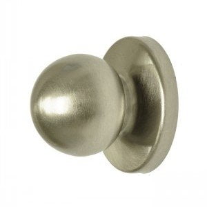Perilla plegable Better Home de níquel satinado con placa posterior, paquete de 4