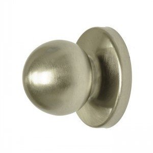 Perilla plegable Better Home de níquel satinado con placa posterior, paquete de 4