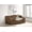 Brown, variant on Orthopedic Dog Bed, Esme Ash Gray 47" Wide Modern Comfy Pet Bed with Cushion and Side Storage Compartment, Dark Gray Dog Bed,Particle Board Cat Bed, Pet Supplies Pet Beds & Furniture