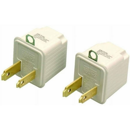 Coleman Cable 099019709 15A 125V 3-Prong to 2-Prong Grounded Electrical Plug