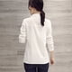 thumbnail image 4 of Camisa blanca de viajero de manga larga para mujer, ropa interior de estilo primaveral, camisa de solapa con parte inferior de algodón apilada, 4 of 6