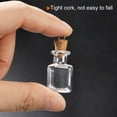 thumbnail image 4 of Mini Glass Bottles with Cork Square Shape Wishing Bottle with Ring, 20 Pieces, 4 of 6