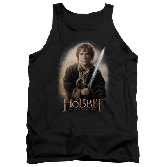 The Hobbit Bilbo And Sting Adult Tank Top Black