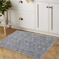 thumbnail image 2 of Hasoo Solid Texture Gray Brown 2' x 3' Area Rug, 2 of 5