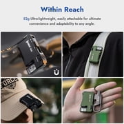 WUBEN G5 Rechargeable EDC Flashlight, 400 Lumens Dual Light Source Mini Flashlight with RGB Light, Magnetic Keychain Pocket Light, Portable and Powerful