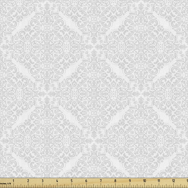 Oriental Fabric By The Yard Soft Grey Tones Repetitive Eastern Ornaments Fl Inspired Pattern Upholstery For Dining Chairs Home Decor Accents Pale And White Ambesonne Com - Grey And White Home Decor Fabric Oriental Fabric By The Yard Soft Grey Tones Repetitive Eastern Ornaments Fl Inspired Pattern Upholstery For Dining Chairs Home Decor Accents Pale And White Ambesonne Com - Grey And White Home Decor Fabric