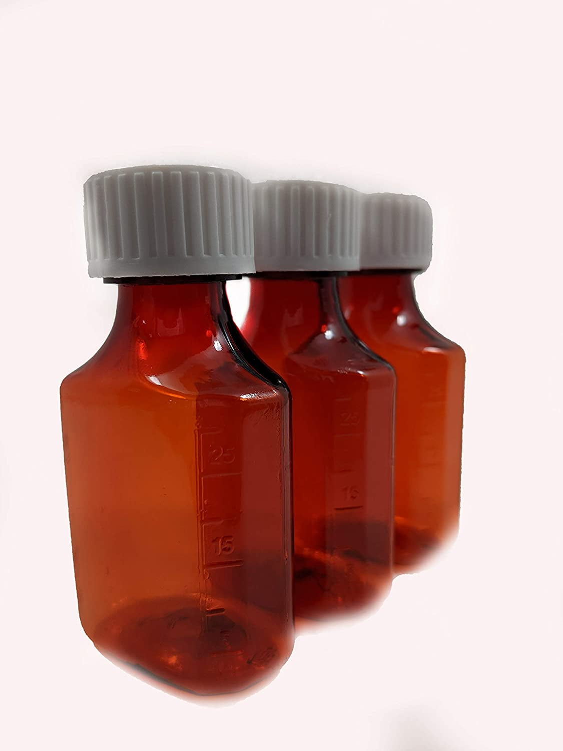 Oval Pharmacy Bottle for Liquid Medicine – Amber Medicine Bottle