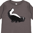 thumbnail image 4 of Inktastic Animals Cute Skunk Boys or Girls Long Sleeve Toddler T-Shirt, 4 of 5
