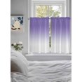 thumbnail image 4 of Kitchen Curtains 54 Inches length, Purple White Ombre Window Treatment Curtain Drapes, Purple Gradient Color Modern Abstract Art Thermal Insulated Drapes for Basement Hotel RV, 42"x54", 2 Panels, 4 of 7